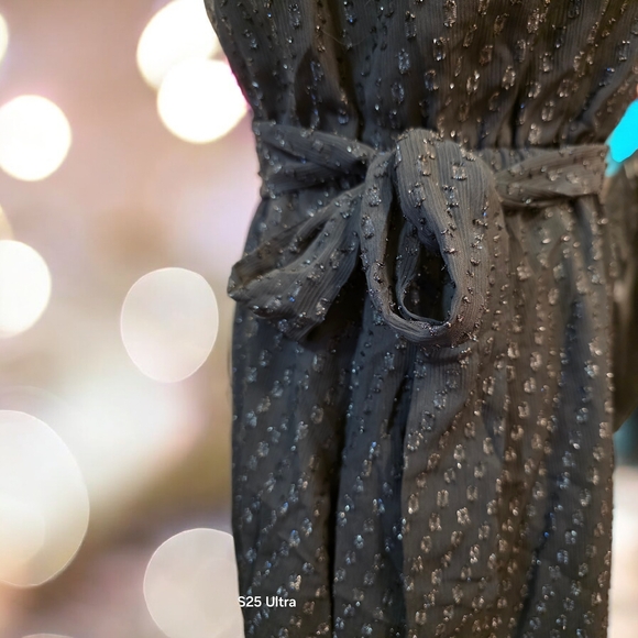 Express Black Mini Dress with Subtle Pattern - Picture 7 of 7